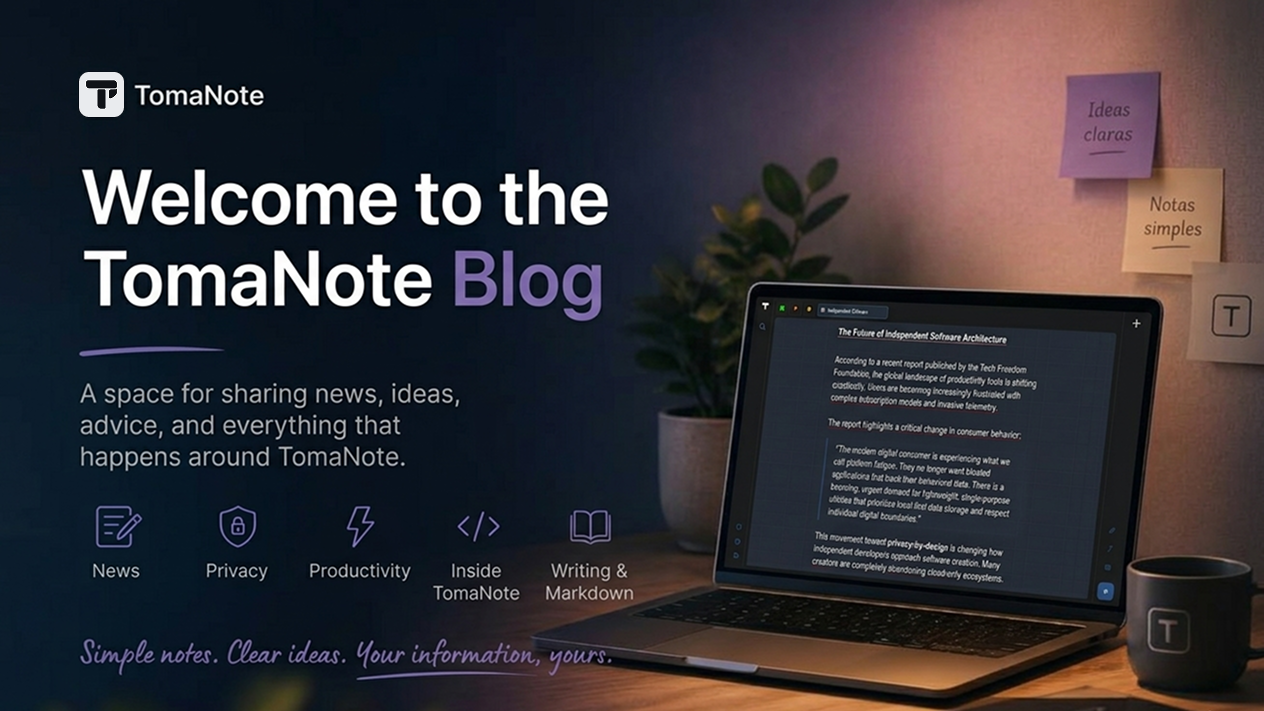 Welcome to TomaNote Blog